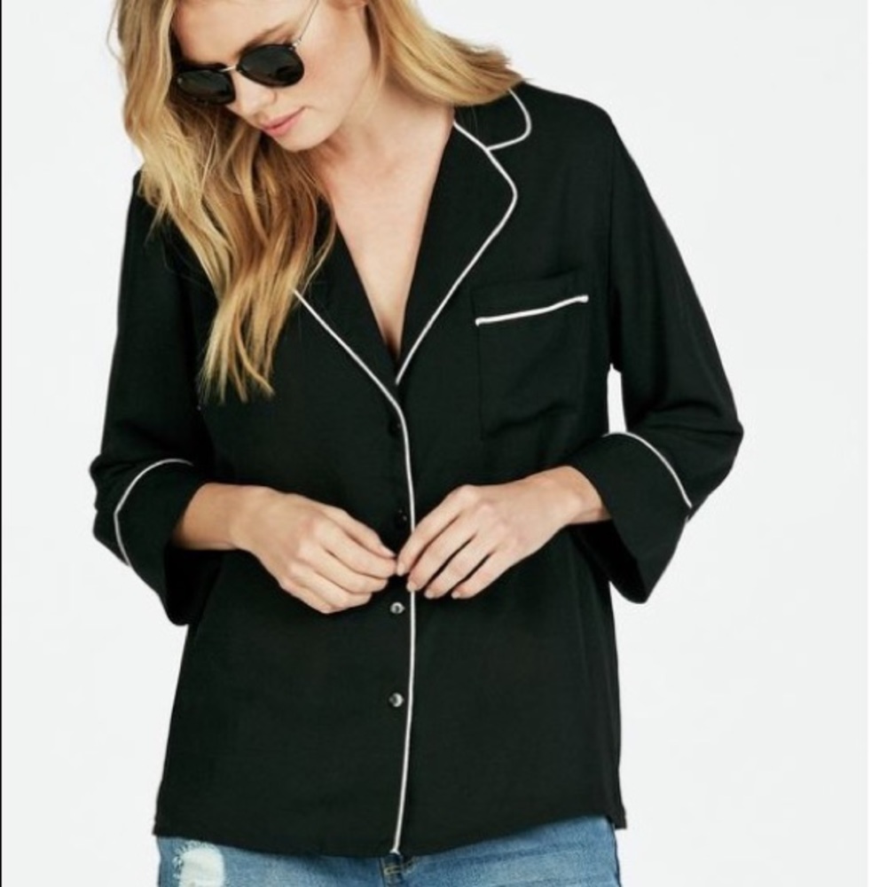 JustFab button down blouse
